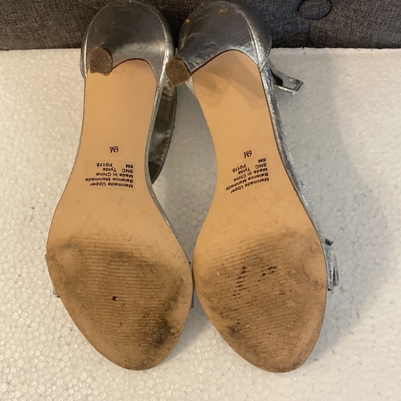 Style & Co Silver Open Toed 3” Heels - Picture 3 of 4